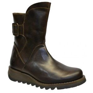 Fly London Black Combat Boots